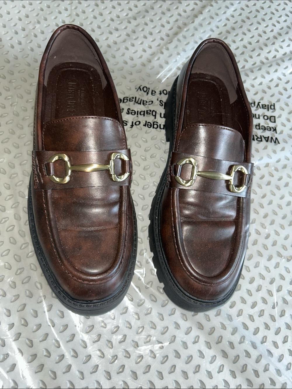 Primark Slip-On Loafers with Gold Horsebit